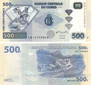 Congo 500 francs 2002 UNC (P96) - Picture 1 of 1