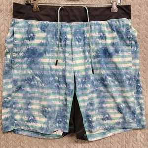 Lululemon T.H.E. Shorts 9" gefüttert Herren Größe XL Fitnessstudio Aktiv Training Workout blau - Bild 1 von 9