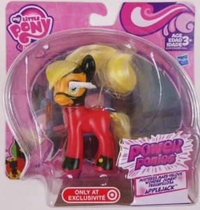 APPLEJACK My Little Ponies Power Ponies Target Exclusivo Hasbro - Imagen 1 de 2