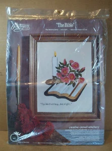 Paragon Needle Craft 1977 - Kit No.0625 "La Biblia" ~ 11" x 14" - Imagen 1 de 4