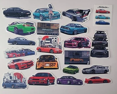 21 pegatinas de vinilo JDM Nissan S14 Silvia 200sx 240sx Drift Legend  Foto 1 de 3
