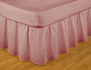 Cefa doble con volantes de fácil ajuste rosa oscuro tamaño 137 cm x 191 cm x 41 cm gota - Imagen 1 de 3