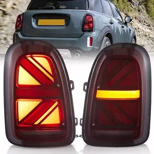 Red LED Tail Lights For 2017-2023 MINI Cooper Countryman F60 w/Sequential 1SET - Foto 1 di 12