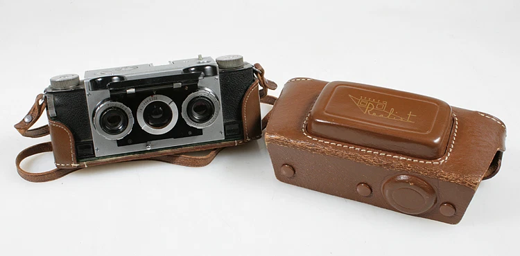 FUNDA DE CUERO PARA CÁMARA STEAMPUNK 3D CON CORREA Foto 1 de 1