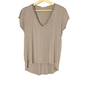 Zara Oversized V-Neck Split Hem Tunic Top - Picture 1 of 4