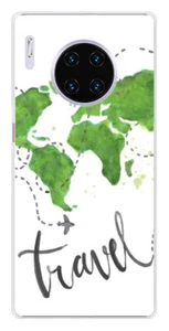 Coque en silicone imprimée compatible Huawei Mate 30 Pro Map Travel - Picture 1 of 3