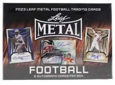 2023 Leaf Metal Football Autos /10 Or Less- Pick Player/School (Discounts -READ)