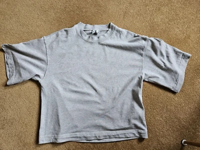 Stockholm Atelier & Other Stories T/Shirt Adult- S Sleeve Cropped Beige grey-SZS - Image 1 of 2
