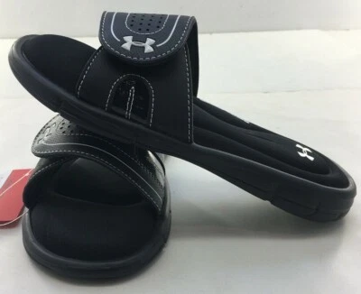 Under Armour Women's Slides UA W Ignite VIII 1287319-001 Black New  - Image 1 of 4