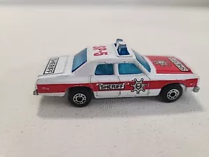 1979 MATCHBOX SUPERFAST Plymouth Gran Fury SHERIFF CAR SP-5 MOPAR, F1 - Picture 1 of 8