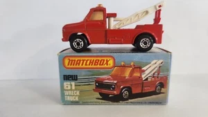 MATCHBOX SUPERFAST WRECK TRUCK MB61 w/ ORIGINIAL BOX - Picture 1 of 12