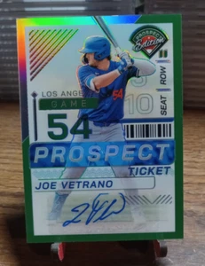 2024 Prospect Edition Holo Green Auto #47 Joe Vetrano - Picture 1 of 2