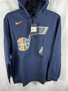 Nike Utah Jazz Basketball Hoodie Sweatshirt Logo AV0370 Markkanen Collins Sexton - Picture 1 of 3