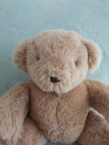 Vintage 1995 Teddy Bear Plush 16" Brown w/Blue Eyes The Maine Bear Factory - Picture 1 of 10