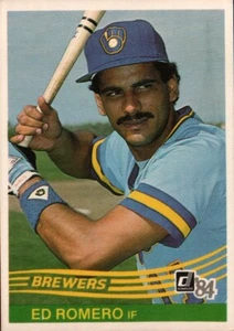 1984 Donruss Baseball #89 - Ed Romero - Milwaukee Brewers 84-097 - Bild 1 von 2