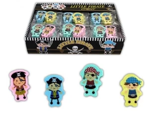 Radiergummi mit Piratenmotiv 4-fach sortiert - 41323 - Bild 1 von 1