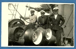 LATVIA LETTLAND SHIP AND SAILORS VINTAGE PHOTO PC. 7210 - Picture 1 of 2