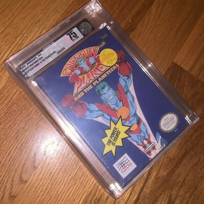 New 1991 Captain Planet and the Planeteers NES Factory Sealed H-Seam VGA 75 - Image 1 of 4