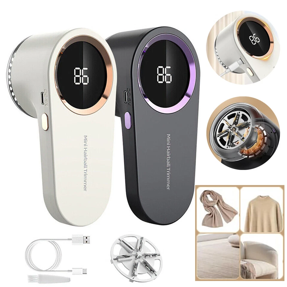 Electric Clothes Lint Pill Fluff Remover Rechargeable Fabric Sweater Fuzz Shaver - Image 1 of 1