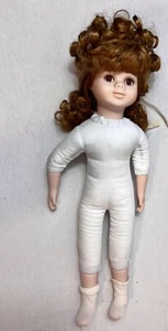 Muñeca de porcelana vintage ojos de pelo castaño 16” piezas bisque 4D - Imagen 1 de 7