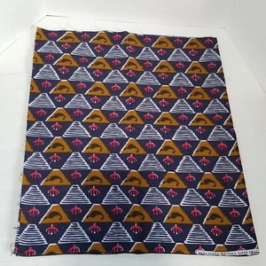 Mama Africa Cotton Quilting Fabric Veritable Super Print 72" x 22" Blue Multi - Picture 1 of 8