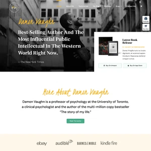 Author Website Design for Sale with Free VPS Web Hosting - Picture 1 of 8