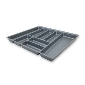 ORGA-BOX II Besteckeinsatz für Nobilia 60 cm Schublade 462 x 505 mm Silbergrau - Bild 1 von 2