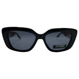 STEVE MADDEN - SLINK 53/16/135 BLACK - NEW Authentic WOMEN SUNGLASSES - Picture 1 of 2