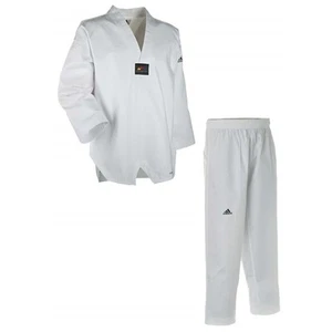 adidas Taekwondo CHAMPION 2 Uniform With White V-Neck - TCH02-W/W - Picture 1 of 2