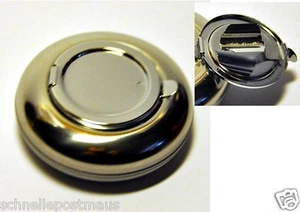 Mini Ashtray Chrome Pocket Ashtray Travel Ashtray Car Ashtray - Picture 1 of 7