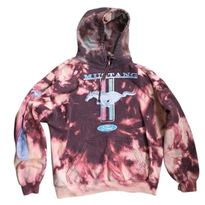 Ford Mustang Hoodie Batik Pullover Sweatshirt Grafik Large Pacific & Co - Bild 1 von 11