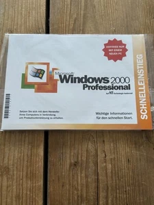 Windows 2000 Professional mit SP4 , Deutsch, OEM Vollversion mit MwSt Rechnung - Bild 1 von 3