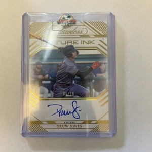 2024 Panini Flawless Druw Jones Future Ink Gold Auto 5/10 - Picture 1 of 2