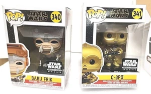 Funko Pop Star Wars C-3PO & Babu Frik 340 341 Tshirt  - Picture 1 of 17