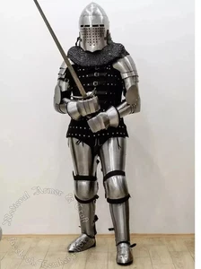 Medieval Footman Buhurt "Full Body Armor Suit Steel Breastplate Ukrainian Sets - Picture 1 of 6