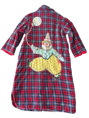 Abrigo plumero de franela vintage de los años 50 para niños Abrigo unisex Payaso Apliques Forrado Foto 1 de 4