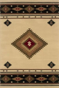 7x10 Sphinx Lodge Ivory Southwestern 087I1 Area Rug - Approx 6' 7'' x 9' 6'' - Picture 1 of 1