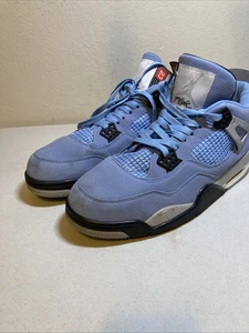 Air Jordan’s 4 IV Retro Flight University Mid Shoes 308497-998 Size 11 Mens Blue - Foto 1 di 17