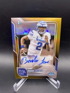 2025 Bowman U Chrome Brendon Lewis 1st Auto Gold /50 #BCA-BL Memphis Tigers - Picture 1 of 5
