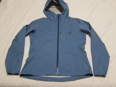 Chaqueta con Capucha Black Diamond Para Mujer Fineline Elastizada Lluvia-Talla Verde azulado MEDIANA Foto 1 de 4