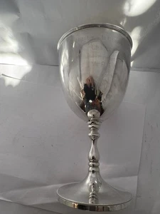 Pretty rare Antique George V solid silver trophy cup 1914 by Cooper Bros 15 oz - Picture 1 of 17