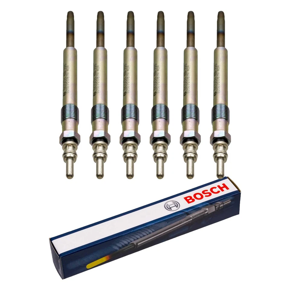 6 x Glühkerzen BOSCH 2.5 TDI V6 AUDI A6 4B C5 A4 (8D,B5+8E,B6) VW Passat 3B 3BG - Bild 1 von 1