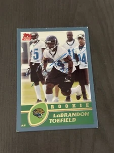 2003 Topps #353 LABRANDON TOEFIELD Rookie Card RC Autographed HAND SIGNED Auto - Picture 1 of 2