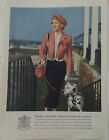 1949 Costume Femme Izod de Londres Dalmatian Dog vintage photo mode annonce