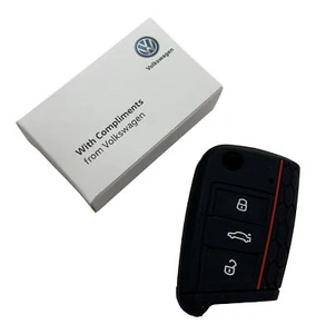 Original VW GTI Schlüsseltasche Hülle Key Cover Silikon für VW Golf 7 VII - Picture 1 of 2