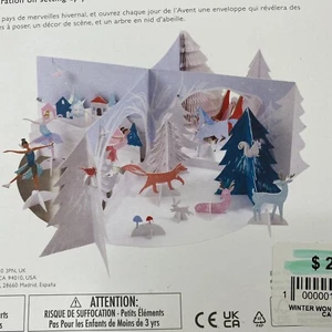Meri Meri Winter Wonderland Christmas Advent Calendar Fold Out Woodland Scene 3+ - Picture 1 of 5