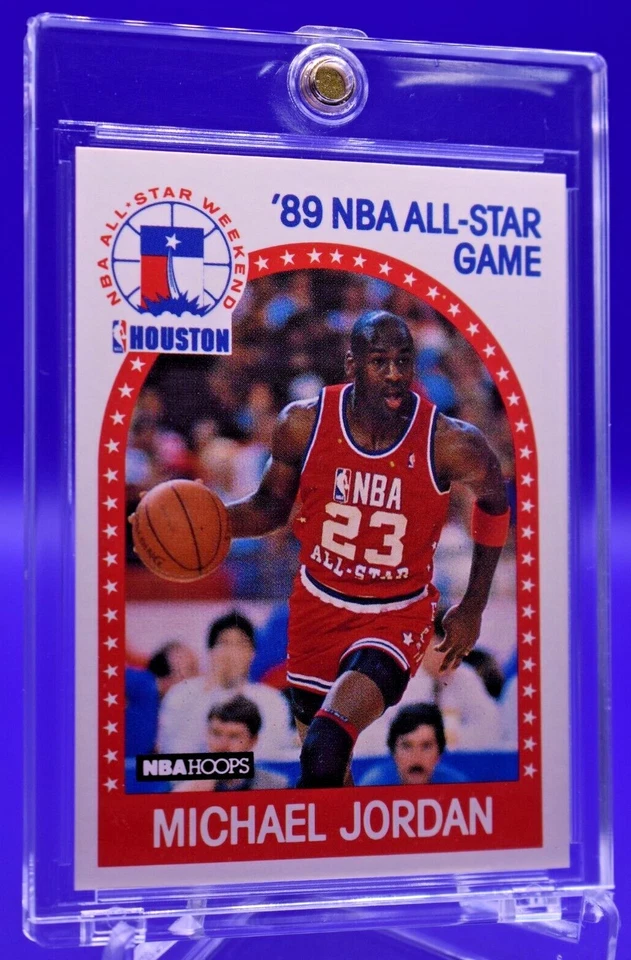MICHAEL JORDAN NBA HOOPS ALL STAR ICONIC CARD NICE AND CLEAN PACK FRESH - Image 1 of 2