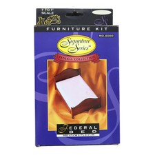 Housework's Federal Collection Wood Doll House Furniture, #4000 Federal Bed