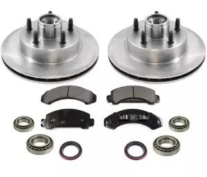 Front Disc Brake Rotors w/ Bearing Brake Pads Set for RWD Ford Ranger Mazda B230 - Picture 1 of 7