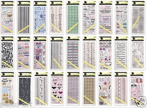 Papermania Rub On Transfers celebration birthday numbers alphabet, baby, wedding - Picture 1 of 50